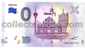0 EURO Souvenir Note Macau