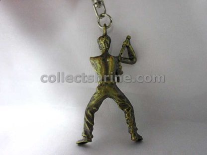 Bruce Lee Figure Metal Keychain