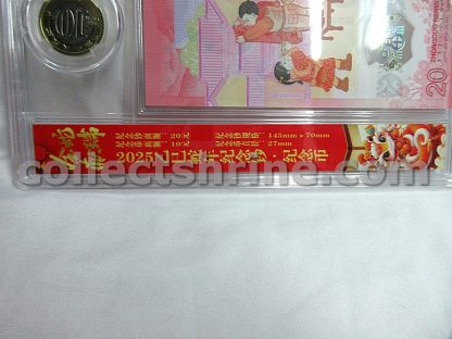 China 2025 Year of the Snake Commemorative Coin and Note Set