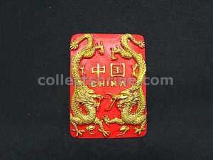 China Souvenir Magnet (Double Dragons)