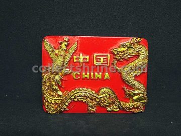 China Souvenir Magnet (Dragon and Phoenix)