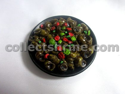 Chinese Style Fried Snail Shape Dish Magnet