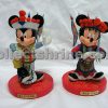 Hong Kong Disneyland Mickey Mouse and Minnie Mouse Chinese Opera Style Figures Set of 2