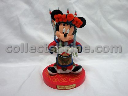 Hong Kong Disneyland Mickey Mouse and Minnie Mouse Chinese Opera Style Figures Set of 2