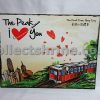 Hong Kong The Peak Souvenir Christmas Post Card