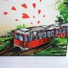 Hong Kong The Peak Souvenir Christmas Post Card