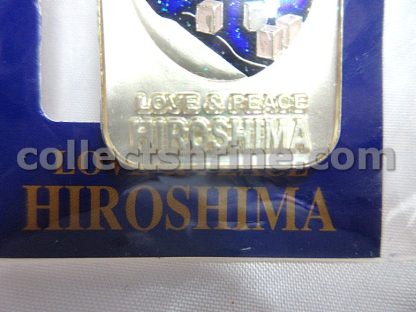Japan Hiroshima Atomic Bomb Dome Souvenir Keychain with Little Pink Color Bell