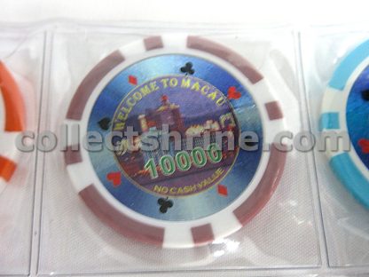Macao Travel Souvenir Chips Set of 12 (Chips have no cash value, for collector only)