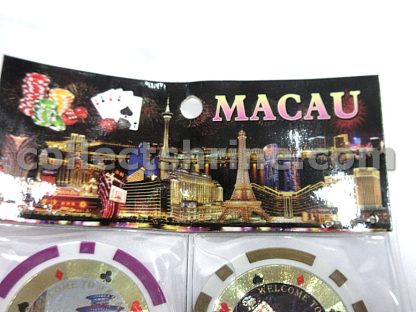 Macao Travel Souvenir Chips Set of 12 (Chips have no cash value, for collector only)