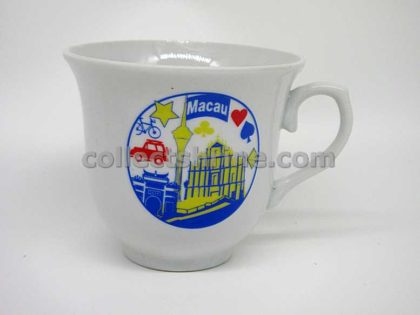 Macau Souvenir Tea Cups and Spoons Set