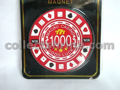 Macau Travel Souvenir Chip Shape Fridge Magnet