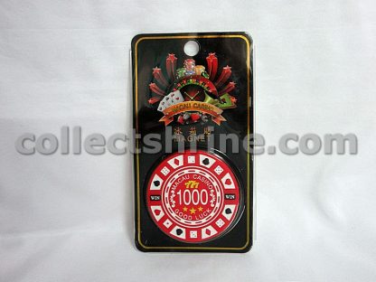 Macau Travel Souvenir Chip Shape Fridge Magnet