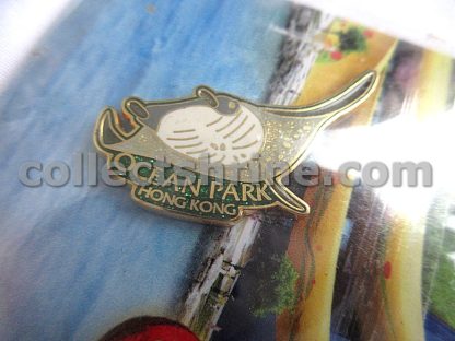 Ocean Park Hong Kong Aqua City Grand Opening 2011 Post Card and 2 Pins