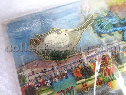 Ocean Park Hong Kong Aqua City Grand Opening 2011 Post Card and 2 Pins