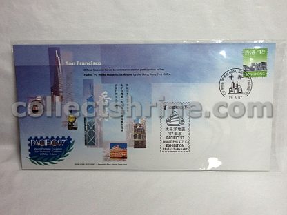 Official Souvenir Cover to Commemorate the Participation in the Pacific '97 World Philatelic Exhibition by the Hong Kong Post Office (29/05/1997)