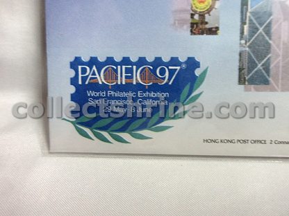 Official Souvenir Cover to Commemorate the Participation in the Pacific '97 World Philatelic Exhibition by the Hong Kong Post Office (29/05/1997)