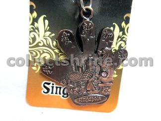 Singapore Souvenir Key Chain (Hand Shape)