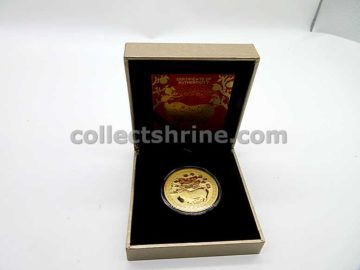 Solomon Islands 2019 Year Of The Pig Gilded Commemorative Coin Limited Edition