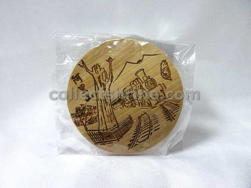 Taiwan Alishan Mountain Souvenir Wooden Fridge Magnet