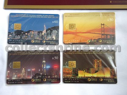 "The Commemoration of Hong Kong's Return to Her Motherland" IC Phonecards Set of 4