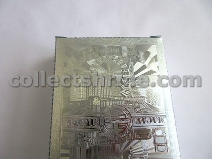 The Venetian Macao and The Parisian Macao Hybrid Playing Card Deck (Silver Color)