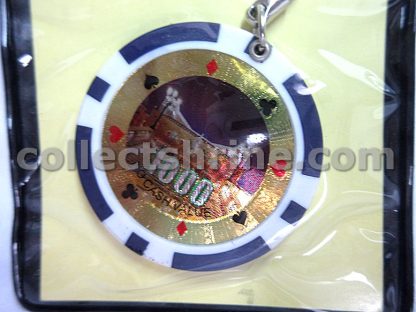 The Venetian Macao Souvenir Chip Keychain (Blue, Chip has no cash value, for collector only)