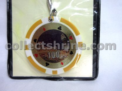 The Venetian Macao Souvenir Chip Keychain (Yellow, Chip has no cash value, for collector only)