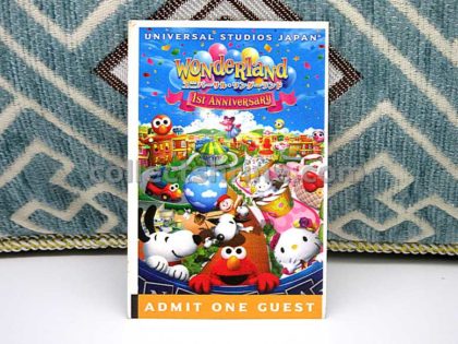 Universal Studios Japan Wonderland 1st Anniversary "Used" Ticket For Collector